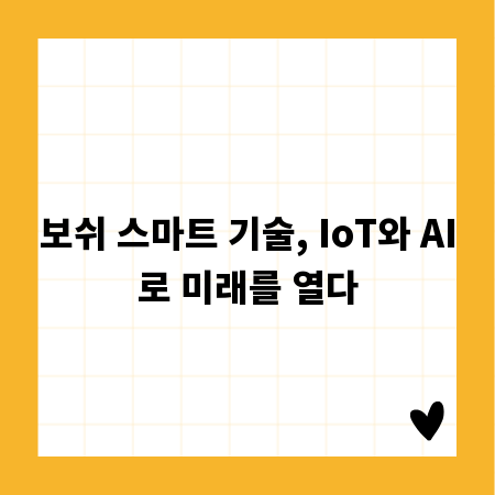보쉬 스마트 기술, IoT와 AI로 미래를 열다