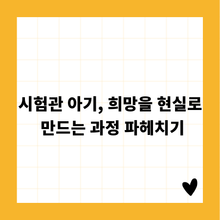 시험관 아기, 희망을 현실로 만드는 과정 파헤치기