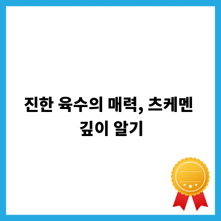 진한 육수의 매력, 츠케멘 깊이 알기