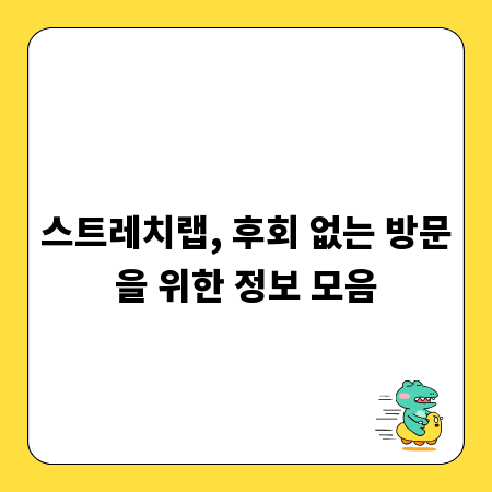 스트레치랩, 후회 없는 방문을 위한 정보 모음