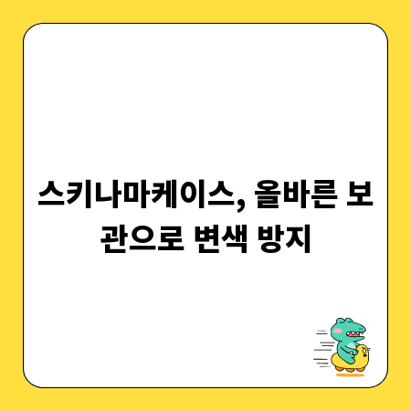 스키나마케이스, 올바른 보관으로 변색 방지