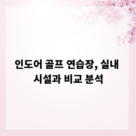 인도어 골프 연습장, 실내 시설과 비교 분석